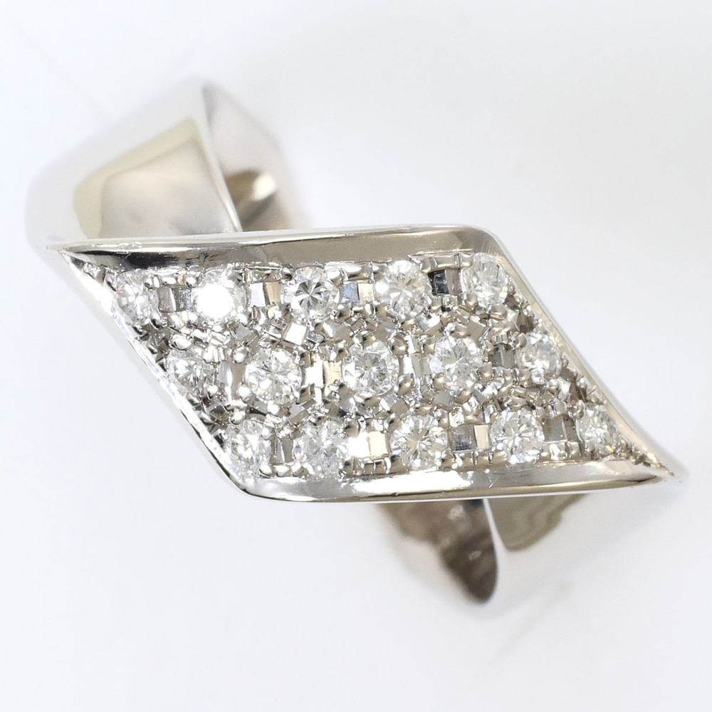 VINTAGE Silver Diamond Ring